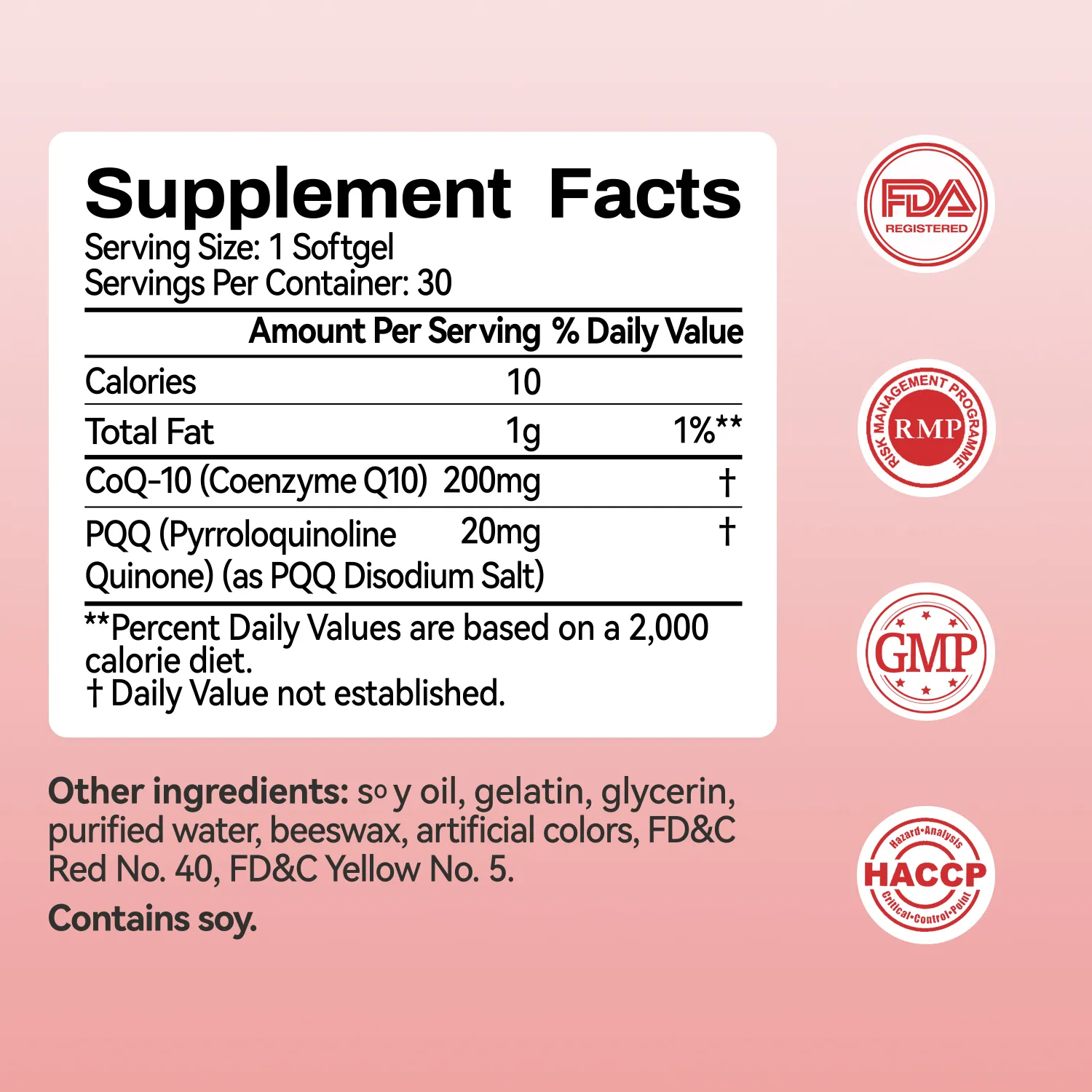 CoQ-10 200mg with PQQ 20mg - Image 4