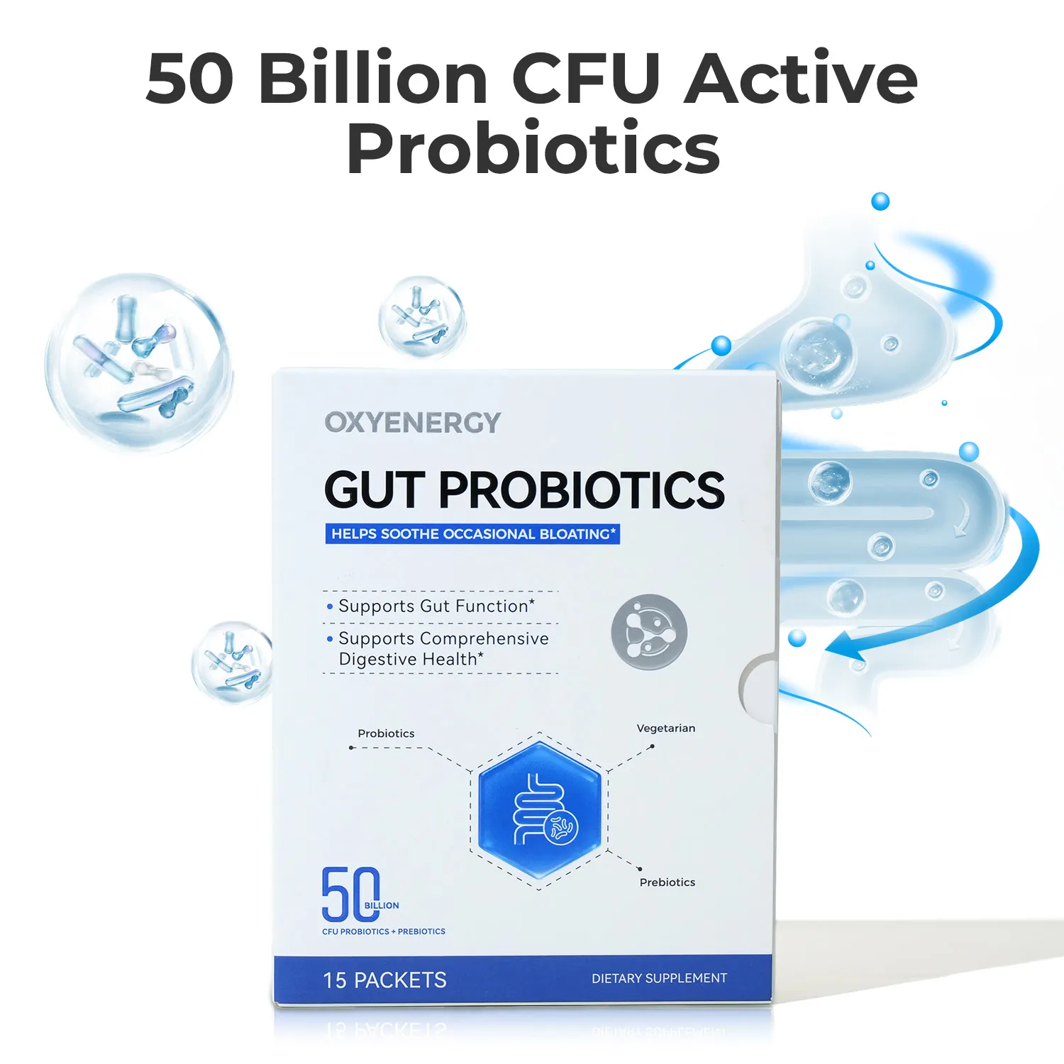 Gut Probiotics - Helps Soothe Occasional Bloating